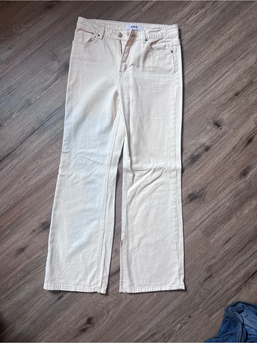 Mica Women’s Cream Flare Leg Jeans